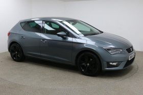 SEAT LEON 2.0 TDI FR TECHNOLOGY 5d 150 BHP BLACK HALF LEATHE