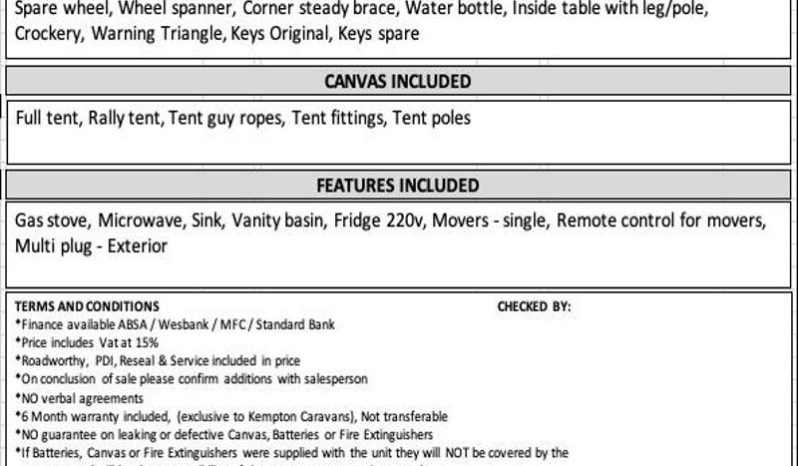 
								Caravan Gypsey Regal full									