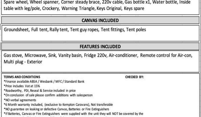 
								Caravan Gypsey Regal full									