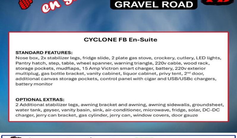 
								Caravan Outbound Cyclone FB En-Suite full									