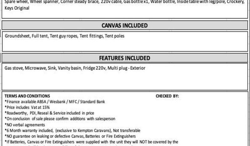
								Caravan Gypsey Regal full									