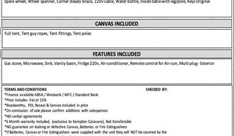 
								Caravan Gypsey Regal full									