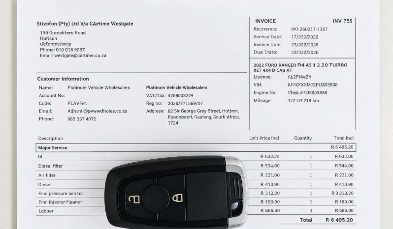 
								FORD RANGER 2007 – 2022 RANGER FX4 2.0D 4X4 A/T P/U D/C full									