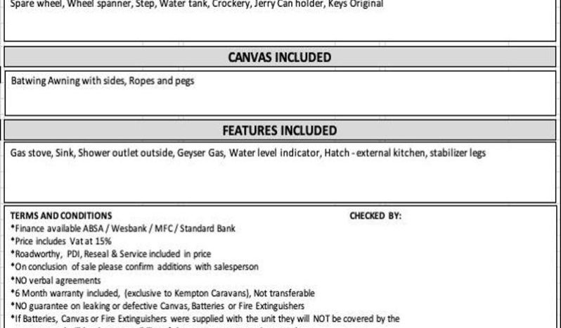 
								Caravan Echo Chobe Legend 2 full									